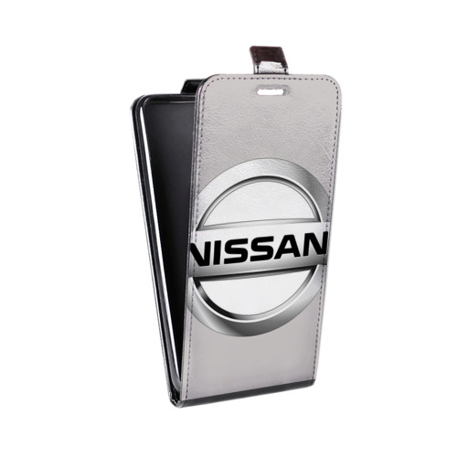Дизайнерский вертикальный чехол-книжка для Iphone 5c Nissan