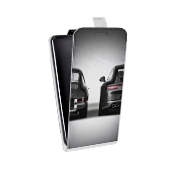 Дизайнерский вертикальный чехол-книжка для Huawei Honor 10X Lite Porsche (на заказ)