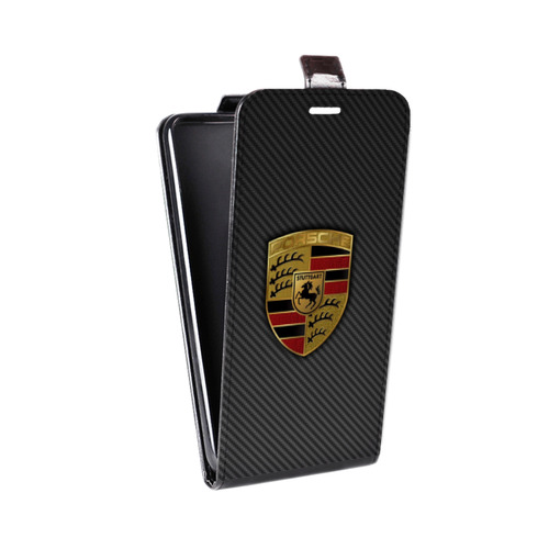Дизайнерский вертикальный чехол-книжка для Alcatel 3 Porsche