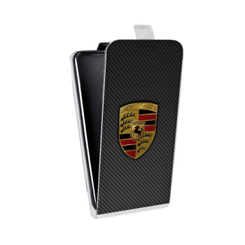 Дизайнерский вертикальный чехол-книжка для Huawei P Smart (2021) Porsche (на заказ)