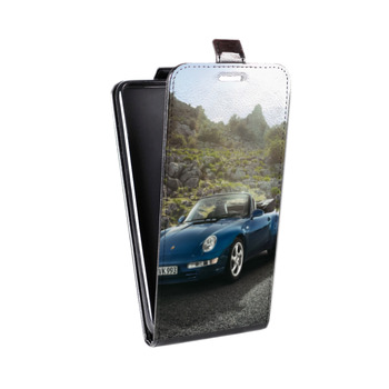 Дизайнерский вертикальный чехол-книжка для HTC One Mini Porsche (на заказ)