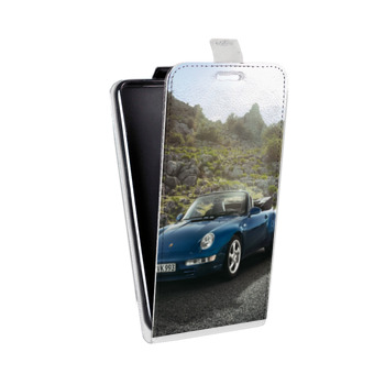Дизайнерский вертикальный чехол-книжка для Huawei Honor 6C Pro Porsche (на заказ)