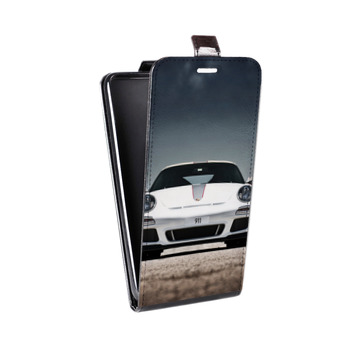 Дизайнерский вертикальный чехол-книжка для Iphone 7 Porsche (на заказ)