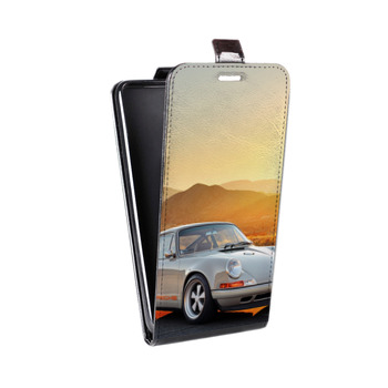 Дизайнерский вертикальный чехол-книжка для Huawei P9 Lite Porsche (на заказ)