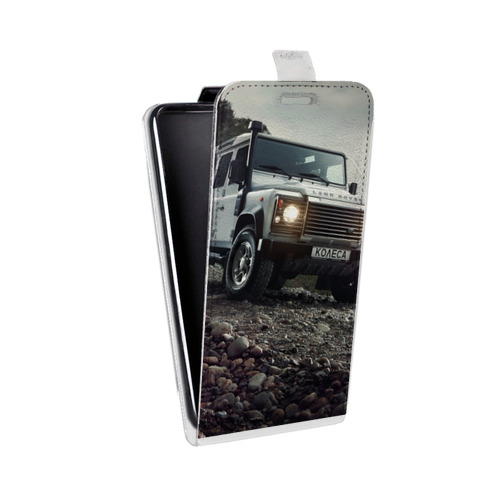 Дизайнерский вертикальный чехол-книжка для Alcatel One Touch Pop C9 Land Rover