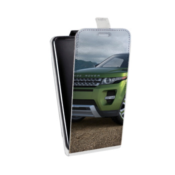 Дизайнерский вертикальный чехол-книжка для Iphone 5s Land Rover (на заказ)