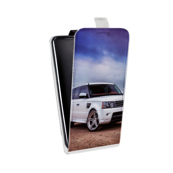 Дизайнерский вертикальный чехол-книжка для Samsung Galaxy Alpha Land Rover (на заказ)