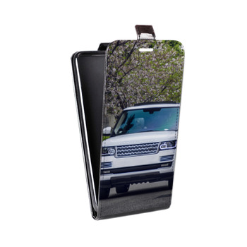 Дизайнерский вертикальный чехол-книжка для Iphone 7 Land Rover (на заказ)