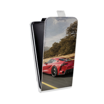 Дизайнерский вертикальный чехол-книжка для Samsung Galaxy J3 (2016) Toyota (на заказ)