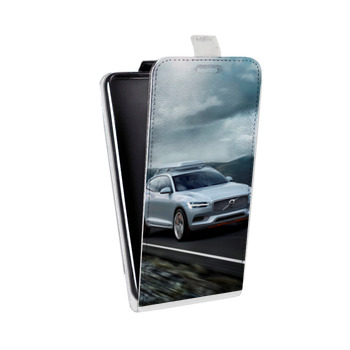 Дизайнерский вертикальный чехол-книжка для HTC U12 Plus Volvo (на заказ)
