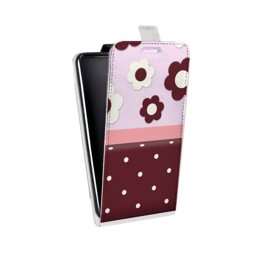 Дизайнерский вертикальный чехол-книжка для HTC Desire 601 Шоколадная нежность