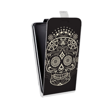 Дизайнерский вертикальный чехол-книжка для Iphone 6/6s Узорные черепа (на заказ)