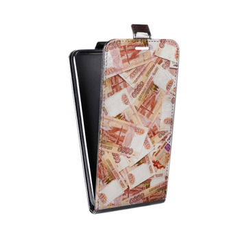 Дизайнерский вертикальный чехол-книжка для Iphone 7 Текстуры денег (на заказ)