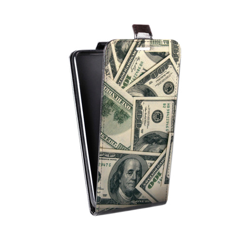 Дизайнерский вертикальный чехол-книжка для Asus ZenFone 4 Max Текстуры денег
