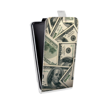 Дизайнерский вертикальный чехол-книжка для Samsung Galaxy J5 Текстуры денег (на заказ)