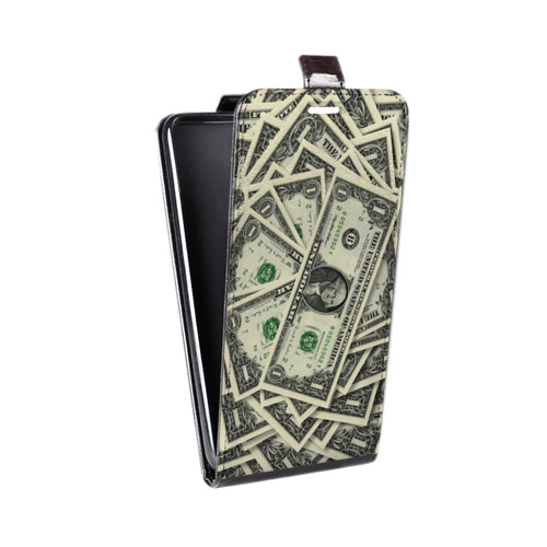 Дизайнерский вертикальный чехол-книжка для Asus ZenFone 4 Max Текстуры денег