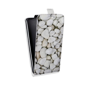 Дизайнерский вертикальный чехол-книжка для Samsung Galaxy S6 Текстура камня (на заказ)