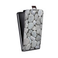 Дизайнерский вертикальный чехол-книжка для Huawei Nova 3i Текстура камня