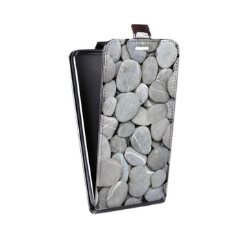 Дизайнерский вертикальный чехол-книжка для BlackBerry KEY2 Текстура камня (на заказ)