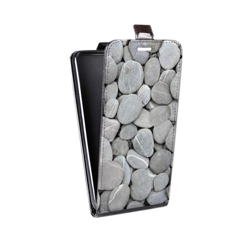 Дизайнерский вертикальный чехол-книжка для ASUS ZenFone Max Текстура камня