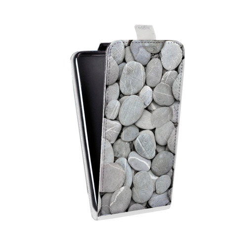 Дизайнерский вертикальный чехол-книжка для Lenovo A859 Ideaphone Текстура камня