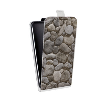 Дизайнерский вертикальный чехол-книжка для ASUS Zenfone 2 Laser Текстура камня (на заказ)