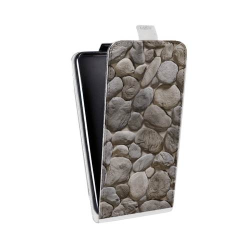 Дизайнерский вертикальный чехол-книжка для Realme 7 Текстура камня