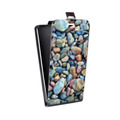 Дизайнерский вертикальный чехол-книжка для HTC Desire 200 Текстура камня