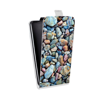Дизайнерский вертикальный чехол-книжка для Sony Xperia XA Текстура камня (на заказ)