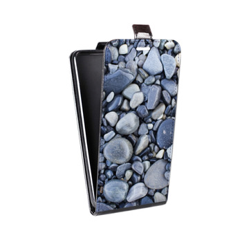 Дизайнерский вертикальный чехол-книжка для Sony Xperia E5 Текстура камня (на заказ)
