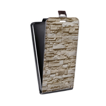 Дизайнерский вертикальный чехол-книжка для Iphone 7 Текстура камня (на заказ)