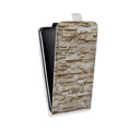 Дизайнерский вертикальный чехол-книжка для ASUS ZenFone Go ZB500KL Текстура камня
