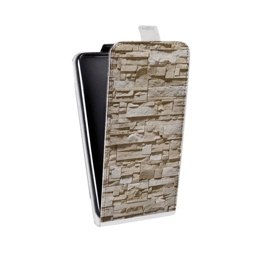 Дизайнерский вертикальный чехол-книжка для Microsoft Lumia 950 Текстура камня