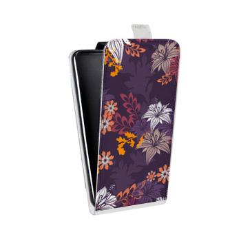 Дизайнерский вертикальный чехол-книжка для Iphone 5s Цветочные паттерны (на заказ)