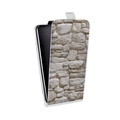 Дизайнерский вертикальный чехол-книжка для LG V10 Текстура камня