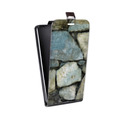 Дизайнерский вертикальный чехол-книжка для LG X Style Текстура камня