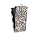 Дизайнерский вертикальный чехол-книжка для LG G7 Fit Текстура камня