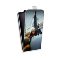 Дизайнерский вертикальный чехол-книжка для Samsung Galaxy Grand Самолеты