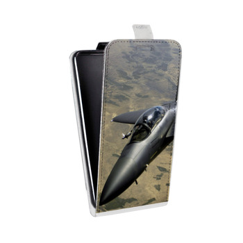 Дизайнерский вертикальный чехол-книжка для Sony Xperia E5 Самолеты (на заказ)