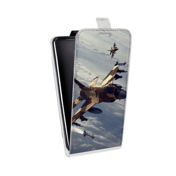 Дизайнерский вертикальный чехол-книжка для Sony Xperia E4g Самолеты (на заказ)