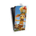 Дизайнерский вертикальный чехол-книжка для HTC Desire 12 Мадагаскар