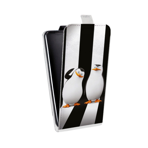 Дизайнерский вертикальный чехол-книжка для Samsung Galaxy Core Мадагаскар