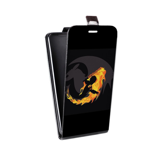 Дизайнерский вертикальный чехол-книжка для Asus ZenFone 4 Max Как приручить дракона