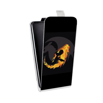 Дизайнерский вертикальный чехол-книжка для Nokia 5 Как приручить дракона (на заказ)