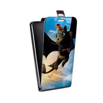 Дизайнерский вертикальный чехол-книжка для Asus ZenFone 3 Max Как приручить дракона (на заказ)