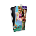 Дизайнерский вертикальный чехол-книжка для HTC Desire 601 Рапунцель