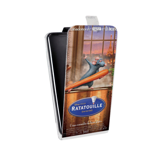 Дизайнерский вертикальный чехол-книжка для LG Stylus 3 Рататуй