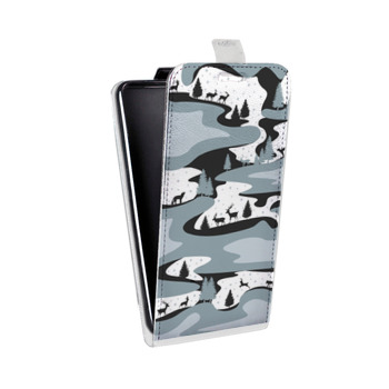 Дизайнерский вертикальный чехол-книжка для Sony Xperia E4g Камуфляжи (на заказ)