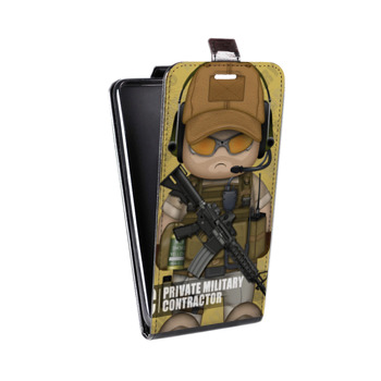 Дизайнерский вертикальный чехол-книжка для ASUS Zenfone 2 Laser Армейцы мультяшки (на заказ)