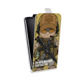 Дизайнерский вертикальный чехол-книжка для Alcatel 3 Армейцы мультяшки